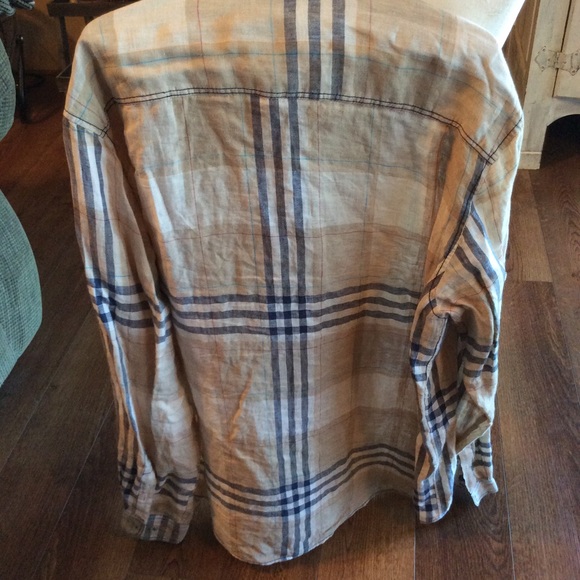 Bugatchi men’s LS  Linen button up - Picture 10 of 12